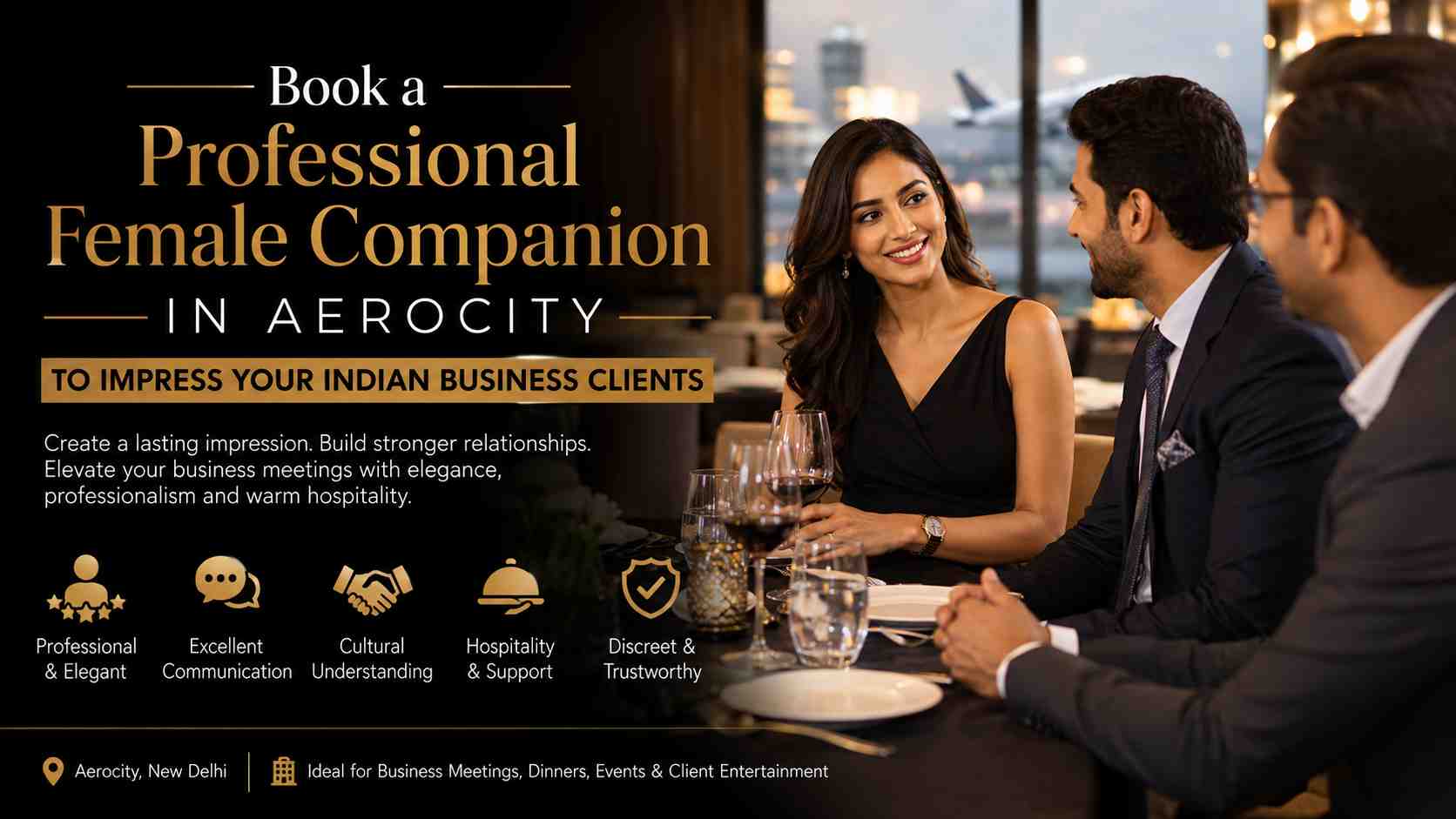 You are currently viewing Book a Professional Female Companion in Aerocity to Impress Your Indian Business Clients