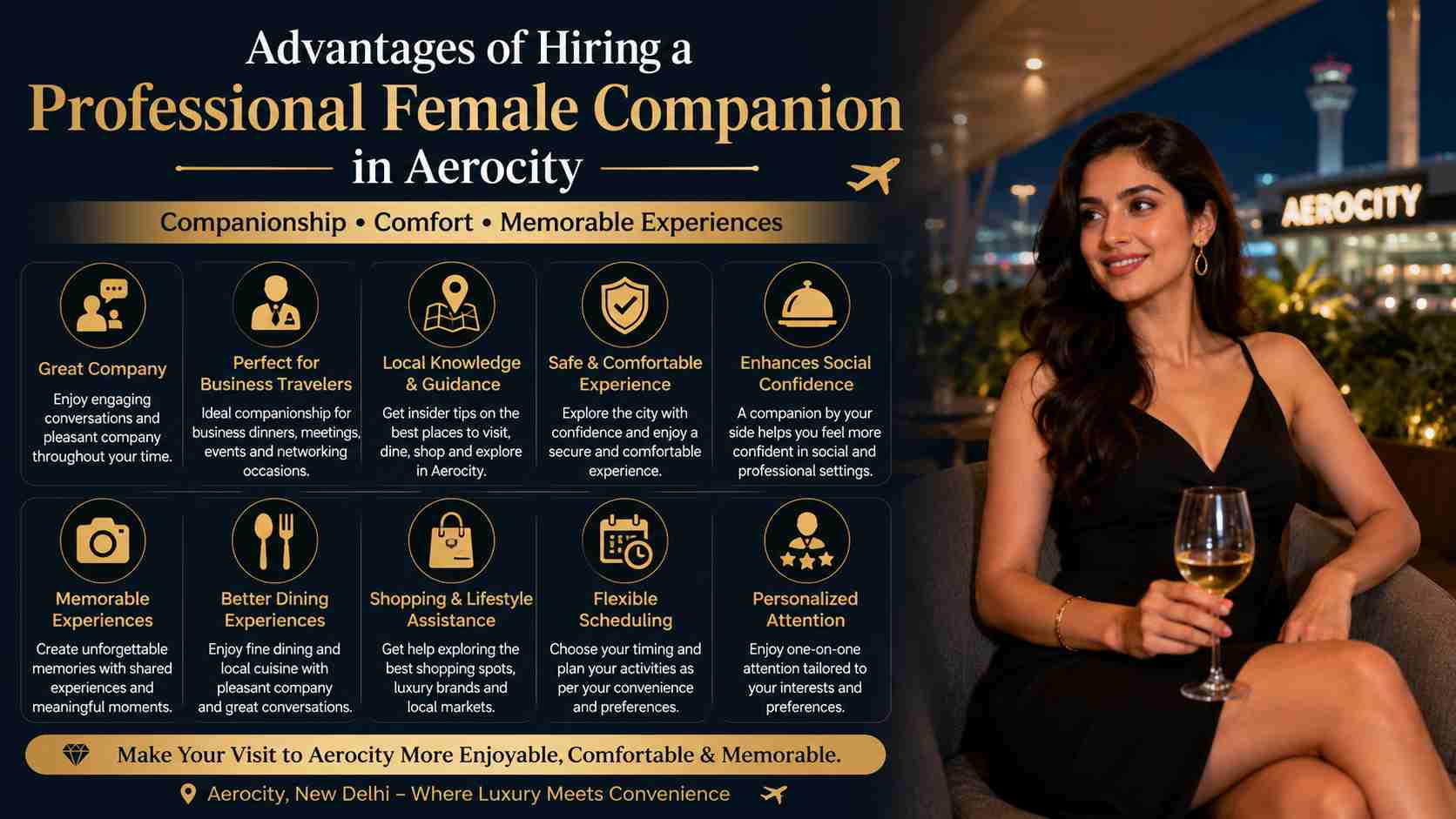 You are currently viewing Advantages of Hiring a Professional Female Companion in Aerocity