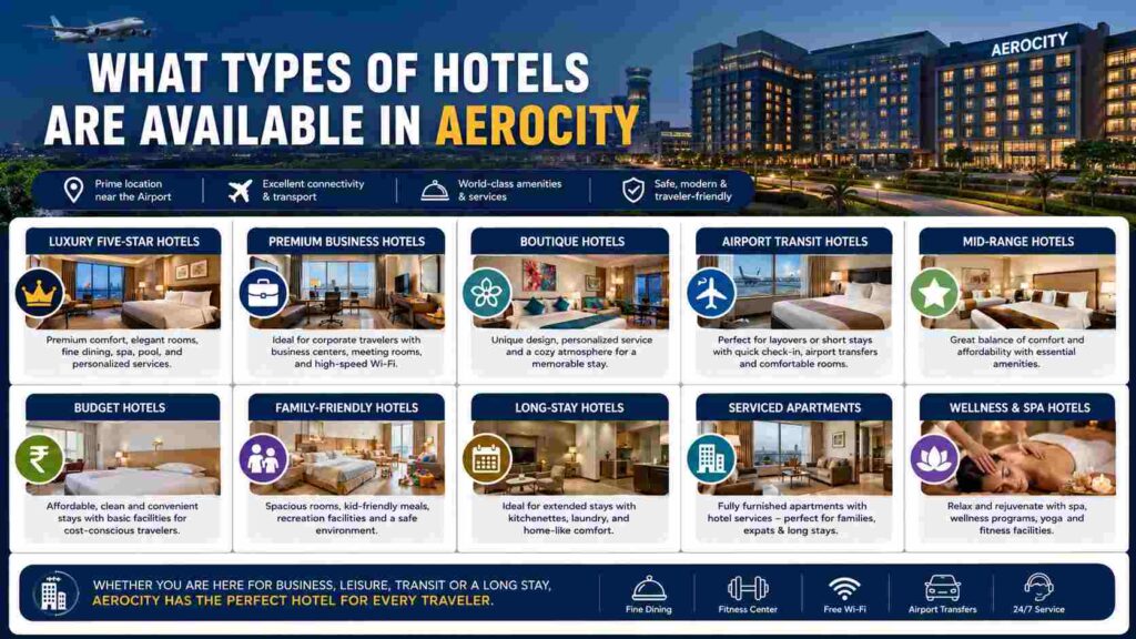 What Types of Hotels Are Available in Aerocity What Types of Hotels Are Available in Aerocity
