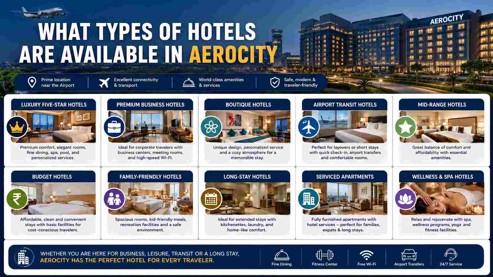 You are currently viewing What Types of Hotels Are Available in Aerocity